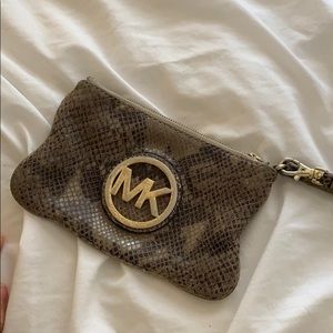 Michael Kors Snakeskin Wristlet
